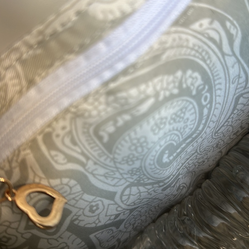 Gray/Blue medium handbag with strap - Picture 4 of 4